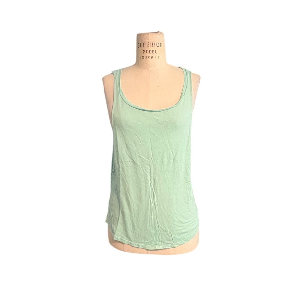 5 for $25 Victoria's Secret PINK Mint Green Scoop Neck Muscle Tank Top Small Gym